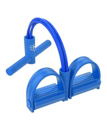 Resistance tapes resistance fitness equipment for at home 4 tube multifunctional sports equipment up to 50lbs for leg trainer arm coach belly trainer blue