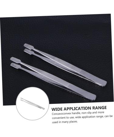 Housoutil Tweezers Professional Lash Tweezer Nipper Precision Tweezer False Lash Applicator Tool Makeup Tweezer Grafting Lash Supplies Philately Tools Stainless Steel Eyelash with Pliers 11CM Silver - Buy Online on GoSupps.com