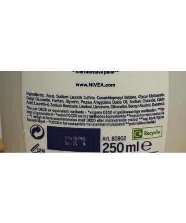 Nivea Cr me Soft Shower Gel 250 ml mildly scented shower gel with velvety soft foam silky cream shower with almond oil - Buy Online on GoSupps.com