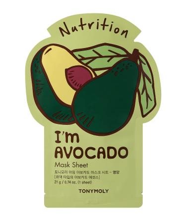 Tony Moly I'm Avocado Nutrition Beauty Mask Sheet 1 Sheet 0.74 oz (21 g)
