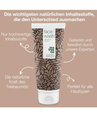 Australian Bodycare Face Wash 200ml | Anti-Acne Tea Tree Oil Gel for Men & Women | Natural Cleanser for Impure Skin | Daily Care for Acne (1 Pack) - Buy Online on GoSupps.com