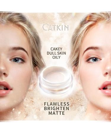 CATKIN Dreamworld Air Makeup Loose Powder Setting Finishing Powder Oil Control Matte Natural with Puff (C02 Shimmer) - Buy Online on GoSupps.com