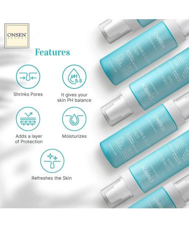 Onsen Secret Clean & Clear Face Toner - Balancing & Replenishing Astringent Daily Perfecting & Revitalizing Toner w/Witch Hazel Aloe Vera Green Tea Alcohol-Free Skin Care Toner for Face 1 Pack Clean & Clear Toner 150ml - Buy Online on GoSupps.com