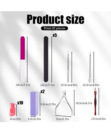 Roucerlin Nail File and Buffer Set Cuticle Kit Manicure Tools with Nail File Nail Buffer Block Cuticle Trimmer Cuticle Pusher Cuticle Cutter Cuticle Peeler & Nail Clips Gel Nail Remover Kit - Buy Online on GoSupps.com