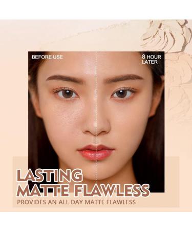 Gagk Pressed Powder Oil Control Face Pressed Powder Gagk Matte Perfection Pressed Powder Dry and Wet Set Makeup and Natural Concealer Long Lasting Waterproof Powder Delicate Silky (3pcs) - Buy Online on GoSupps.com