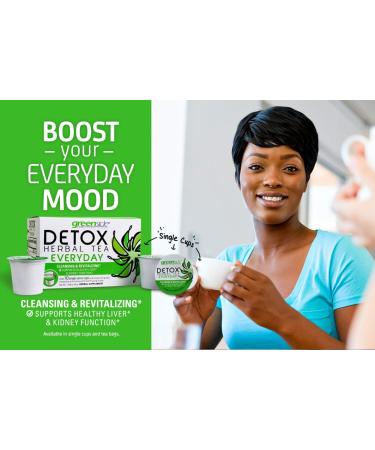 Greenside Detox Herbal Tea K-Cups | Cleansing & Revitalizing Body Supplements | 20 Cups for Everyday Wellness - Buy Online on GoSupps.com