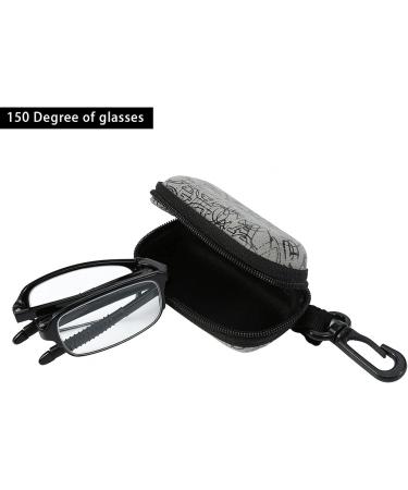 Yosoo Health Gear Foldable Reading Glasses - Compact Lightweight Presbyopia Glasses (1.0 to 4.0) - International Shipping Available - Buy Online on GoSupps.com