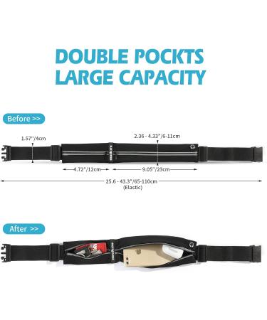 Buy Mococito PROTES Running Belt - Fitness Cell Phone Pocket for Jogging - Adjustable & Universal Fit for All Phone Models - Black - Buy Online on GoSupps.com