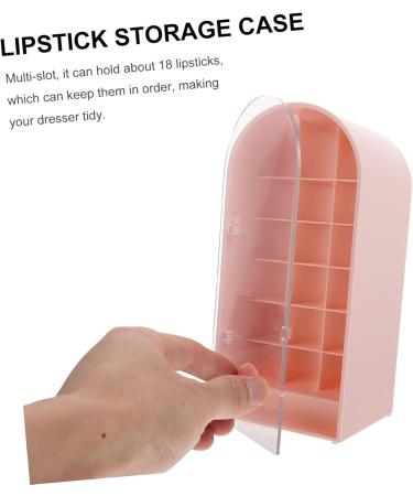 Buy Healeved Pink Lipstick Storage Box - Organizer & Display Stand for Makeup | International Shipping Available - Buy Online on GoSupps.com