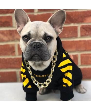 Stylish Yellow Dog Coat for Small Breeds | Winter Hoodie & Jacket for Schnauzer Corgi French Bulldog & Teddy | XXL/2XL - Buy Online on GoSupps.com