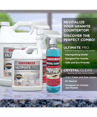 Buy StonePro Ultimate Pro Sealer (16 Fl Oz) - Best Granite Slate Quartzite & Dense Stone Sealer for International Shipping - Buy Online on GoSupps.com