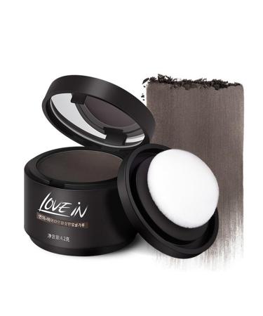 Hairline Powder for Women - Dark Brown Root Touch Up Conceals Thinning Hair and Bald Spots Waterproof Volumizing Hair Filler