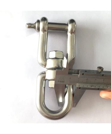 JingYi Marine Mooring Stainless Steel 316 Jaw and Eye Swivel Ring - Silver Tone 3/8 inch - Buy Online on GoSupps.com