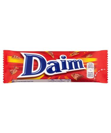 Daim - Barre de chocolat au caramel croquant - lot de 10 barres de 28 g