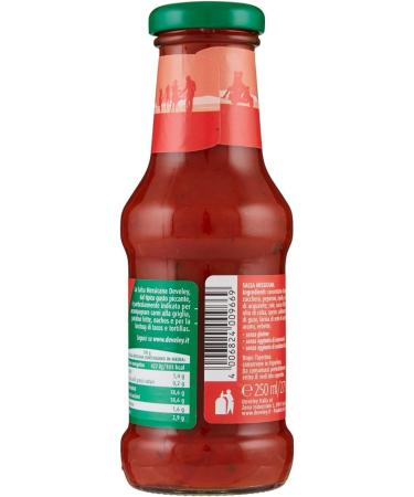  Italian Gourmet E.R. Pack of 12 Develey Salsa Messicana sauces a soothing concentrate of tomatoes peppers and spices (250 ml) + gourmet Italian polpa (400 g) - Buy Online on GoSupps.com