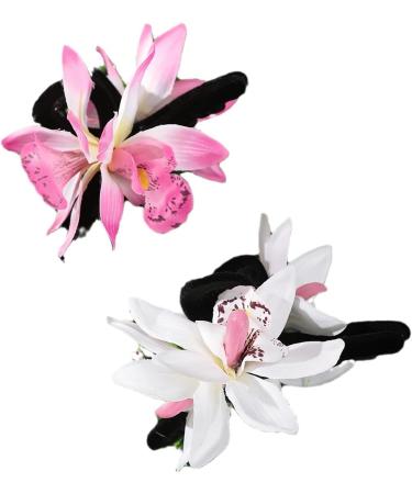 AJOIDR Fabric Flower Hair Claw Clip Spring Hair Barrettes Nonslip Jaw Clip Girl Fabric Hair Claw PonytailHolder Women Headwear White - Buy Online on GoSupps.com