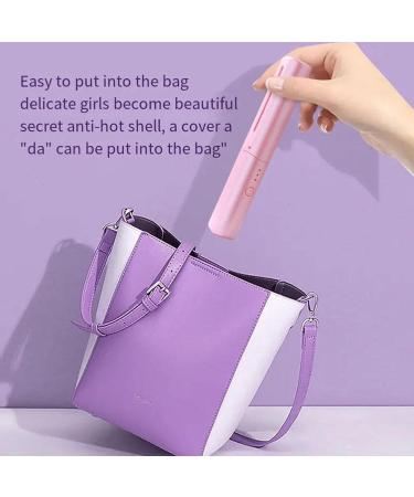 Rechargeable Mini Hair Straightener & Straightening Brush - Portable Cordless Travel Hair Tool with 3 Temperature Settings (Green - Buy Online on GoSupps.com