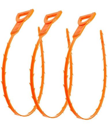Homoyoyo Drain Cleaning Tool 3pcs Drain Water Pipe Scavengers Drain Hair Drain Clog Remover - Buy Online on GoSupps.com