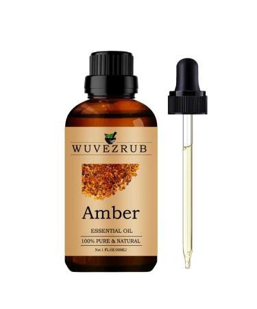 Amber Essential Oils Organic 30ML Pure and Natural Amber Essential Oil for Aromatherapy Diffuser - Amber /1 Fl Oz