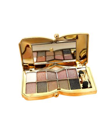 Angoily 2pcs Colorful with Shadow Eye Mirror Makeup # Eyeshadow Colors Brush and Flash Glitter 1 count (Pack of 1) As Shownx2pcs