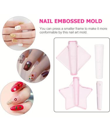 Minkissy 3D Nail Art Mold - DIY Carving Template for Professional Salon Manicure (Pink) - International Shipping Available - Buy Online on GoSupps.com