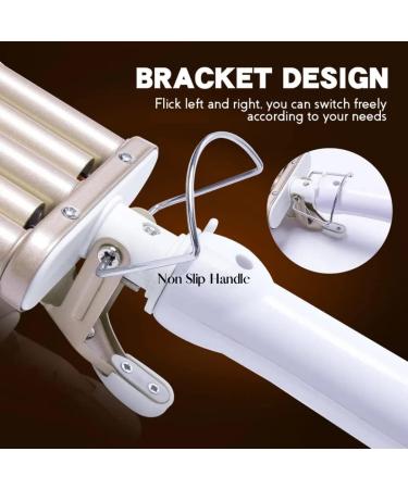 RWeLit 5 Barrel Waver Curling Iron - Nano Tourmaline Ceramic Hair Crimper for Beautiful Curly Waves - Buy Online on GoSupps.com