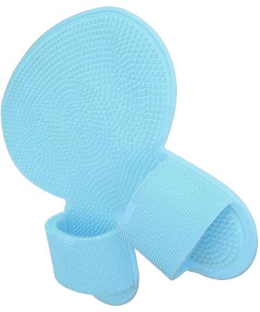 Buy Shower Foot Cleaner Mat - Multifunctional Silicone Foot Scrubber with Strong Suction Cups for Men - Blue | International Shipping - Buy Online on GoSupps.com