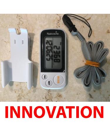 Nakosite Lux2433 Luxury Pedometer Fitness Tracker - Clip & Band No App or Bluetooth Tracks Distance & Calories Ideal for Women & Children - Buy Online on GoSupps.com