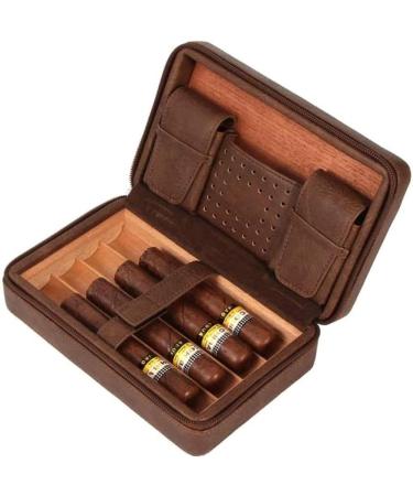 Cigar Boxs Humidors Humidor Cigar Box Cigar Humidor Case Cecigar Travel Leather Humidor Box with Humidifier Removable Cetray - Buy Online on GoSupps.com