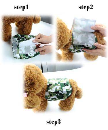 Hi Sprout Reusable Male Dog Diaper - Washable & Absorbent Cloth (3 Pack) in Colorful Check Pattern Size M - Buy Online on GoSupps.com