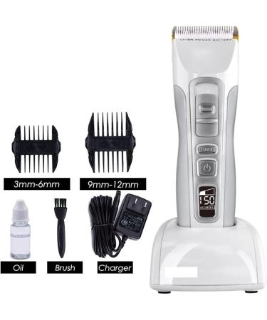Professional Rechargeable Hair Trimmer for Men - Electric Hair Clipper & Shaving Cutter | 100-240V Salon Hair Care & Styling - Buy Online on GoSupps.com