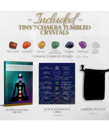 Premium 7 Chakra Healing Stones Kit with Velvet Pouch & Ebook - Best Crystals for Healing Gifts - Buy Online on GoSupps.com
