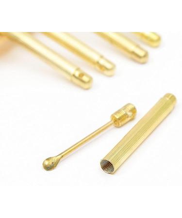 SSWERWEQ Ear wax removal tool Folding Type Golden Earwax Cleaner Portable Ear Wax Removal Tools Ear Spoon Attached A Key Ring 2/5 Pcs (Color : 5pcs) - Buy Online on GoSupps.com