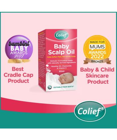 Colief Baby Scalp Oil with Rosehip Oil and Chamomile | Soothing Moisturizing Oil for Infants | 1.01 Fl. Oz + Colief Infant Gas Drops | Natural & Safe Digestive Aid | 0.5 Fl. Oz - Buy Online on GoSupps.com