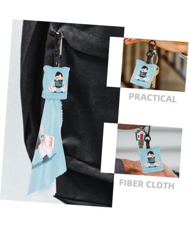 4pcs Keychain Glasses Cleaner Wipes - Lens Cleaning Cloths for Eyeglasses & Electronics | Assorted Colors - Buy Online on GoSupps.com