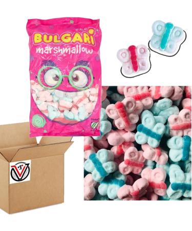 VIMIX Marshmallow Butterflies 1kg | Pink & blue coloured marshmallow butterflies - Buy Online on GoSupps.com