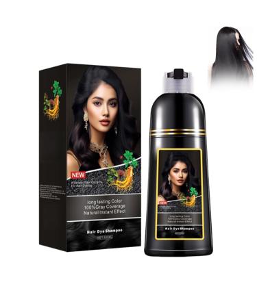 Black Hair Color Black Hair Dye Shampoo For Men And Women 3 - In - 1 In Minutes Natural And Lasting Dye Dye Shampoo For Men Women
