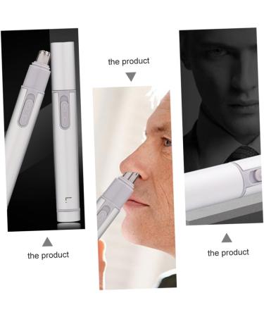 Ipetboom Nose Hair Trimmer for Men - Ear & Nose Hair Shaver Men's Face & Beard Grooming Home Use Efficient Hair Remover - White - Buy Online on GoSupps.com