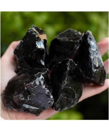 Collection Natural Rough Black Obsidian Raw Rock Stone Crystal Healing (Size : 400-450g) - Buy Online on GoSupps.com