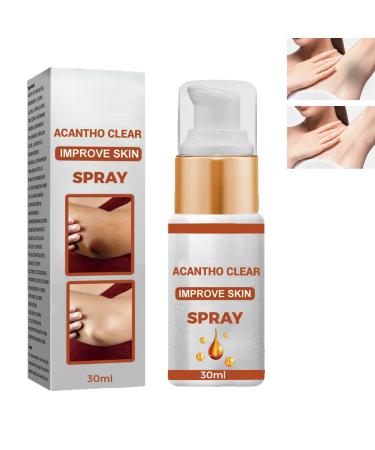 GHEART Acanthoclear Therapy Spray Acanthosis Nigricans Treatment Dark Knuckle Whitening Serum Dark Knuckle Whitening Serum Spray Dark Knees and Elbows Strong Whitening Essence Spray 30ml