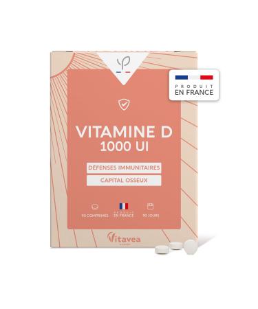 Yves Ponroy Physiotech Vitamin D - Adult Immunity Supplement - Vitamin D3 - Strengthens Bone Capital - 90 Tablets - 90 Days - Made in France
