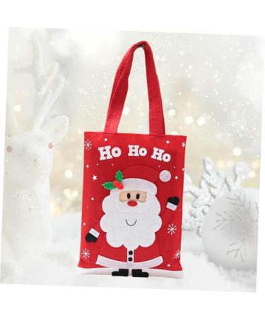 Healvian Tote Portable Christmas for Candies Cartoon Chocolate Pattern Santa Claus Party Bags Favors - Buy Online on GoSupps.com