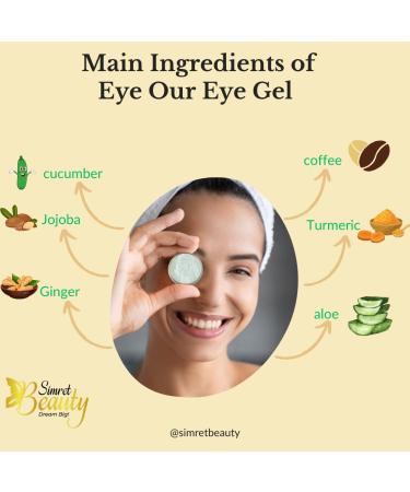 Cucumber Herbal Eye Gel - Anti-Aging Vegan Skincare for Puffy Eyes, Dark Circles, and Wrinkles - Hyaluronic Acid, Avocado Oil, Coffee - Buy Online on GoSupps.com