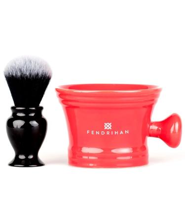 Buy Fendrihan Synthetic Shaving Brush & Colorful Moderno Apothecary Shaving Mug Kit - Best Men's Wet Shave Set | International Shipping Available - Buy Online on GoSupps.com