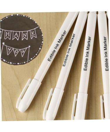 MAGICLULU 2pcs Baking Pigment Pen Chocolate Pen Pigment Markers Food Coloring Markers Cake Pens White Plastic - Buy Online on GoSupps.com