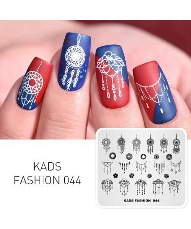 KADS Nail Art Stamping Plates | Fashion Stamping Stencil for Manicure | FA044 Image Templates - Shop Internationally! - Buy Online on GoSupps.com