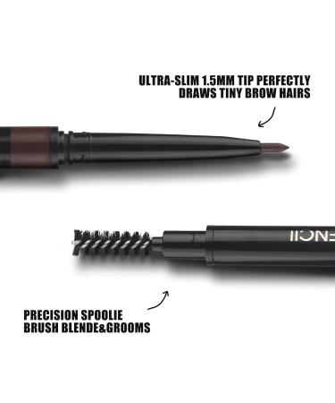 Ultrafine Tip Waterproof Eyebrow Pencil - Dual-Sided Long-Lasting & Defines Shape | 2PC102 - Buy Online on GoSupps.com