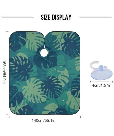 Waterproof Barber Cape - Tropical Leaves & Cheetah Haircut Bib for Men & Women | Unisex Hair Cutting Cape - Buy Online on GoSupps.com
