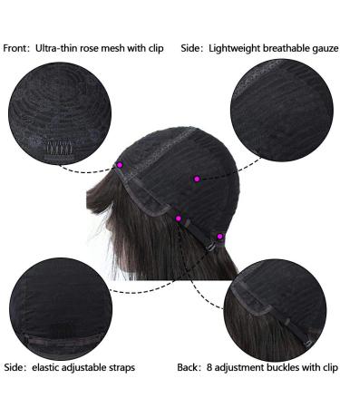 Body Wave Wigs with Bangs - Virgin Brazilian Human Hair - 180% Density None Lace Front Wig for Black Women - Glueless Machine Made (18 inch) - Buy Online on GoSupps.com