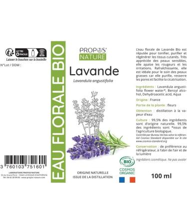 Lavender Hydrolat 100 ml ProposNature certified organic - Buy Online on GoSupps.com